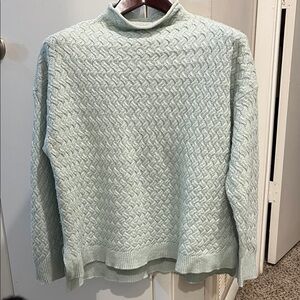 Vince Camuto Large Mint Green Cowl Neck Sweater